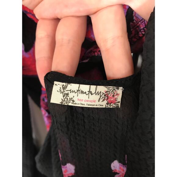 Intimately Free People Symphony Scroll Print Bell Sleeve Slip Dress - Picture 5 of 10